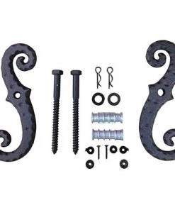 Shutters By Design Scroll Cast Iron Shutter Dog Value Pack - 2 Pack