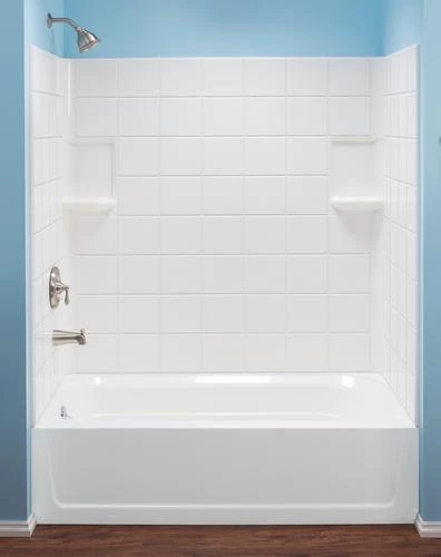 E. L. Mustee Mustee Durawall 60"W X 30"D X 59"H White Bathtub Wall Surround (3-Piece) 4 E. L. Mustee Mustee Durawall 60"W X 30"D X 59"H White Bathtub Wall Surround (3-Piece) - Image 2