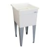 E. L. Mustee Mustee® UtilaTub® 18"W X 24"D White Plastic Floor-Mount Laundry/Utility Sink 2 E. L. Mustee Mustee® UtilaTub® 18"W X 24"D White Plastic Floor-Mount Laundry/Utility Sink -Zenna Home || Shutters By Design || Mustee Sales mustee21f2.jpg