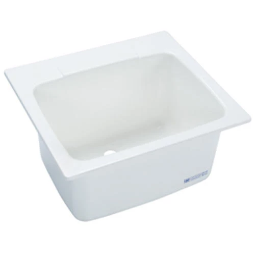 E. L. Mustee Mustee® 25"W X 22"D White Fiberglass Drop-In Laundry/Utility Sink 3 E. L. Mustee Mustee® 25"W X 22"D White Fiberglass Drop-In Laundry/Utility Sink