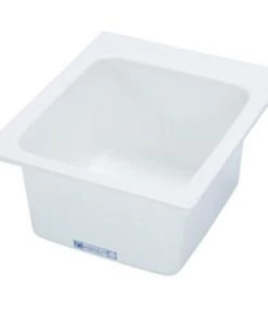E. L. Mustee Mustee® 17"W X 20"D White Fiberglass Drop-In Laundry/Utility Sink
