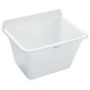 E. L. Mustee Mustee® UtilaSink® 22"W X 16-7/8"D White Polypropylene Wall-Mount Laundry/Utility Sink