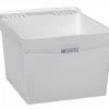 E. L. Mustee Mustee® UtilaTub® 20"W X 24"D White Structural Thermoplastic Wall-Mount Laundry/Utility Sink 1 E. L. Mustee Mustee® UtilaTub® 20"W X 24"D White Structural Thermoplastic Wall-Mount Laundry/Utility Sink -Zenna Home || Shutters By Design || Mustee Sales mustee 19w