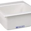 E. L. Mustee Mustee® Drop-In 15" White Fiberglass Single Bowl Bar/Prep Sink