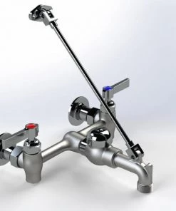 E. L. Mustee Mustee® Two-Handle Chrome Mop Service Basin Faucet