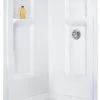 E. L. Mustee Mustee Durawall 42"W X 42"D X 72"H White Corner Shower Wall Surround (3-Piece) 1 E. L. Mustee Mustee Durawall 42"W X 42"D X 72"H White Corner Shower Wall Surround (3-Piece) -Zenna Home || Shutters By Design || Mustee Sales mustee 700C