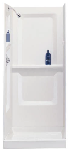 E. L. Mustee Mustee Durawall 36"W X 36"D X 73-1/4"H White Shower Wall Surround (3-Piece) 3 E. L. Mustee Mustee Durawall 36"W X 36"D X 73-1/4"H White Shower Wall Surround (3-Piece)