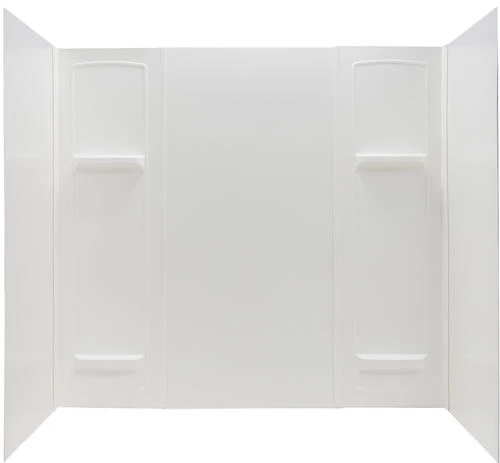 E. L. Mustee Mustee Stylemate 60"W X 30"D X 55"H White Bathtub Wall Surround (5-Piece) 3 E. L. Mustee Mustee Stylemate 60"W X 30"D X 55"H White Bathtub Wall Surround (5-Piece)