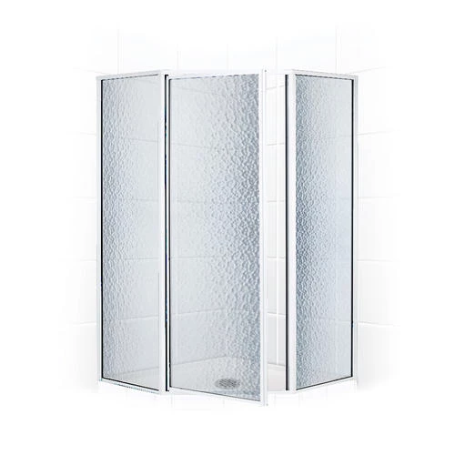 E. L. Mustee E.L. Mustee Stylemate 36" X 70" Chrome Framed Pivot Neo-Angle Shower Enclosure With Obscure Glass 3 E. L. Mustee E.L. Mustee Stylemate 36" X 70" Chrome Framed Pivot Neo-Angle Shower Enclosure With Obscure Glass